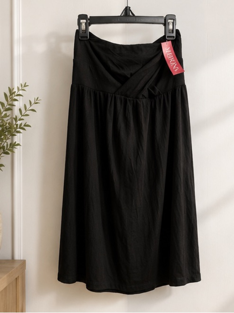 NWT Merona Black Midi Dress
